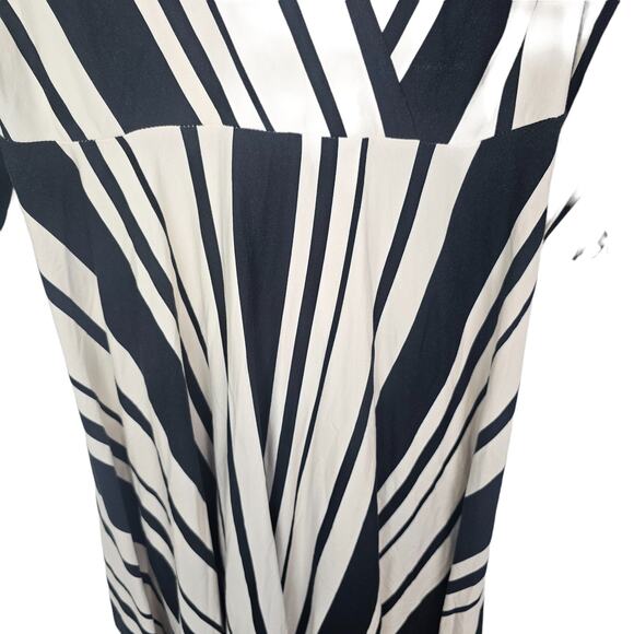 Soft Surroundings Dress Maxi Dress Chanson De Le Fontaine Faux Wrap Dress M - Picture 3 of 10